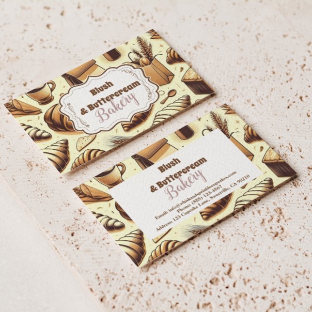 Vintage Rustic Bakery Business Card (Creator Uploaded)