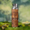 Vintage rustic brown burnt wood Monogram