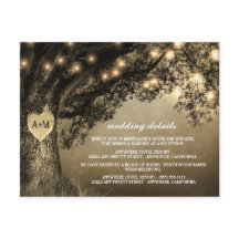 Vintage Rustic Carved Oak Tree Wedding