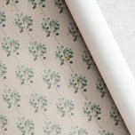 Vintage Rustic Christmas Laurel Wrapping Paper<br><div class="desc">Custom-designed vintage style Christmas gift wrap featuring watercolor Christmas laurel on rustic kraft style paper.</div>