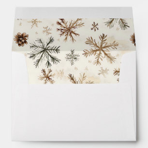 Vintage rustic Christmas pattern Envelope