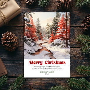 Vintage rustic Christmas scene festive holiday