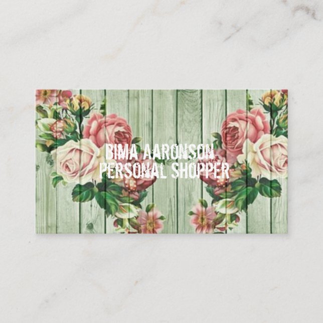 Vintage Rustic Country Antique Business Cards (Front)
