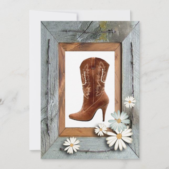 Vintage Rustic Country Bridal Shower Invitation (Front)