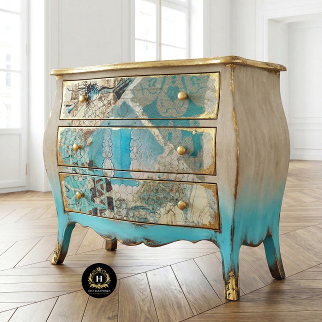 Vintage Rustic Distressed Decoupage Furniture Tissue Paper (Creator Uploaded)