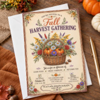 Vintage Rustic Fall Autumn Harvest Party