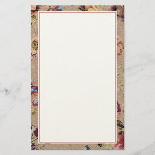 Vintage Rustic Floral Stationery