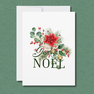 Vintage Rustic French Joyeux Noel  Announcement