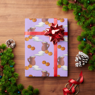 Vintage Rustic Jug & Peaches Pattern - Unique Past Wrapping Paper