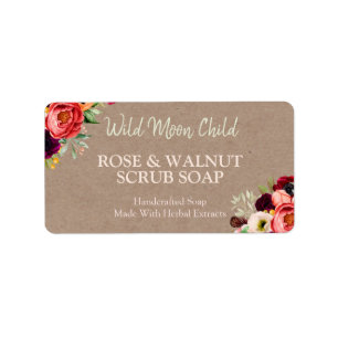 Vintage Rustic Kraft Soap Product Labels