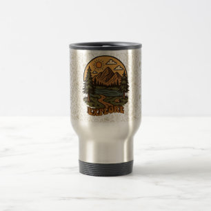 Vintage/rustic outdoorsy explore nature travel mug