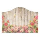 Vintage Rustic Romantic Roses Wood