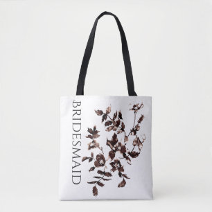 Vintage Rustic Rose Tote Bag