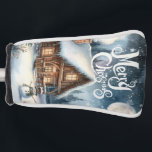 Vintage/Rustic/Snowman/Christmas Golf Head Cover<br><div class="desc">artwork</div>