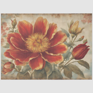 Vintage Rustic Sunflower Decoupage   Tissue Paper