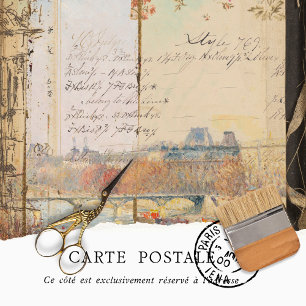 Vintage Rustic Texture Ephemera Decoupage  Tissue Paper