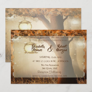 Vintage Rustic Tree Invitation