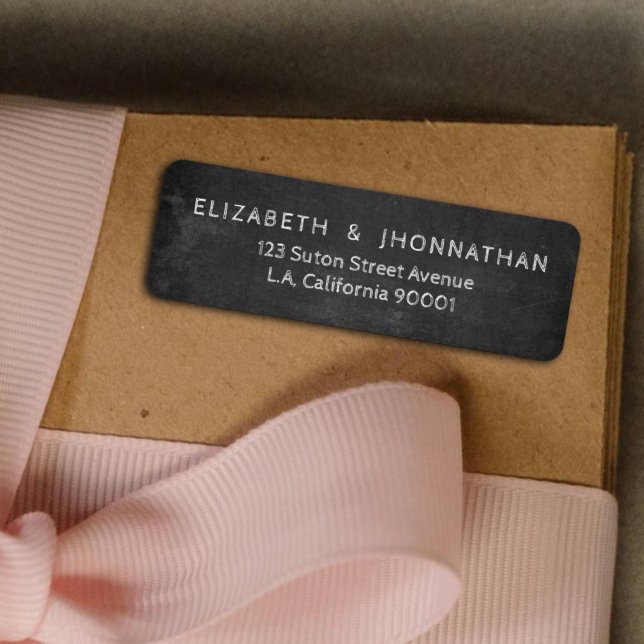 Vintage Rustic White Typography Black Chalkboard (Creator Uploaded)