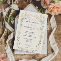 Vintage Rustic Wildflower Wedding Bridal Shower