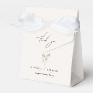 Vintage Rustic Wildflower Wedding Thank You Favour Box