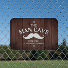 Vintage Rustic Wood Look Funny Man Cave