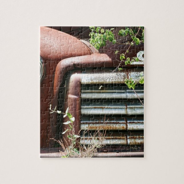 Vintage Rusty GMC Truck Jigsaw Puzzle (Vertical)