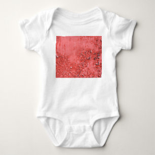 Vintage Rusty Iron Wall Texture Baby Bodysuit