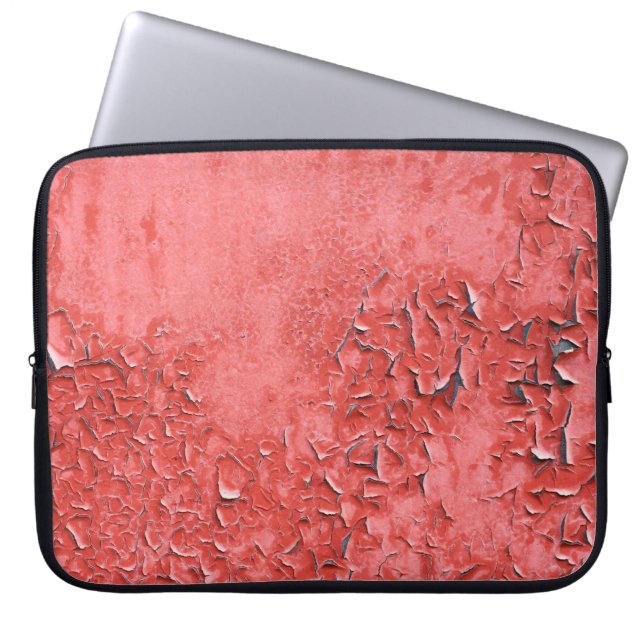 Vintage Rusty Iron Wall Texture Laptop Sleeve (Front)