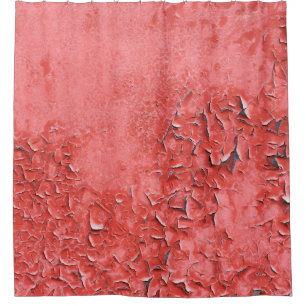 Vintage Rusty Iron Wall Texture Shower Curtain