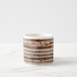 Vintage Rusty Metal Espresso Cup<br><div class="desc">Vintage rusty corrugated metal background</div>