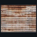 Vintage Rusty Metal Flyer<br><div class="desc">Vintage rusty corrugated metal background</div>