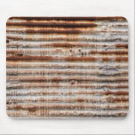 Vintage Rusty Metal Mouse Pad<br><div class="desc">Vintage rusty corrugated metal background</div>