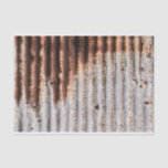 Vintage Rusty Metal Tissue Paper<br><div class="desc">VIntage corrugated rusty metal background,  industrial look</div>