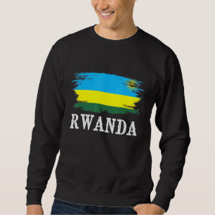 Vintage Rwanda Flag I Love Rwanda Sweatshirt