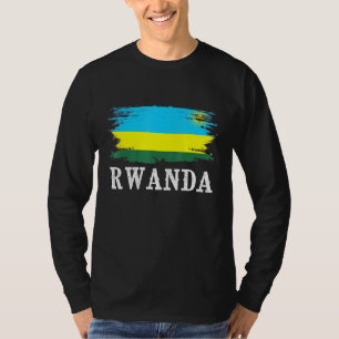 Vintage Rwanda Flag I Love Rwanda T-Shirt