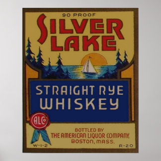 Vintage Rye Whiskey Liquor Retro Advertisement Poster