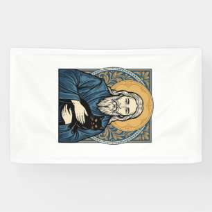 Vintage Sacred Cat Portrait Vector Shirt Design_1 Banner