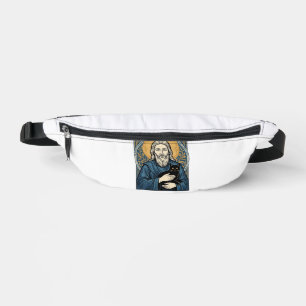 Vintage Sacred Cat Portrait Vector Shirt Design_1 Bum Bags