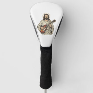 Vintage Sacred Guitarist Engraving Shirt Design_1 Golf Head Cover
