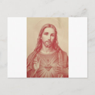 Vintage Sacred Heart of Jesus Postcard