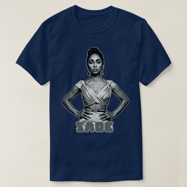 Vintage Sade 80s Fan Art T-Shirt (Design Front)