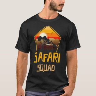 Vintage Safari Lovers Zoo Safari Squad Safari Birt T-Shirt