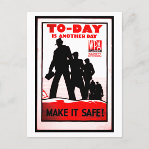 Vintage Safety in the Workplace Poster T-Shirt Postcard