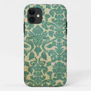 Vintage Sage Green Damask Case-Mate iPhone Case