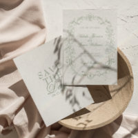 Vintage Sage Green Old Money Retro Wedding