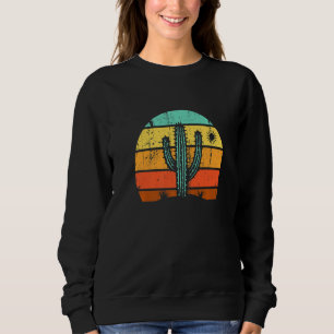 Vintage Saguaro Cactus Cactus Sunset Opuntia Cacta Sweatshirt