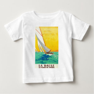 Vintage Sail Boats French Travel Baby T-Shirt