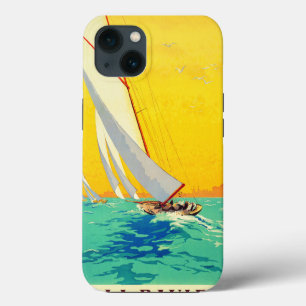 Vintage Sail Boats French Travel iPhone 13 Case