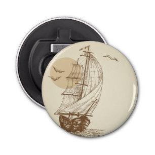 Vintage sailboat bottle opener