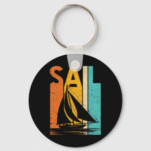 Vintage Sailing Boat Crew Boating Boat Owner Boat Key Ring